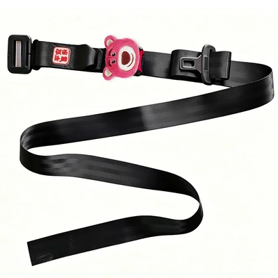 Car seat belt, Compression, Protect the Fetus, and Support the - black-push-type-maternity-safety-belt-pe-bagrose-red-bear-peace-and-joy