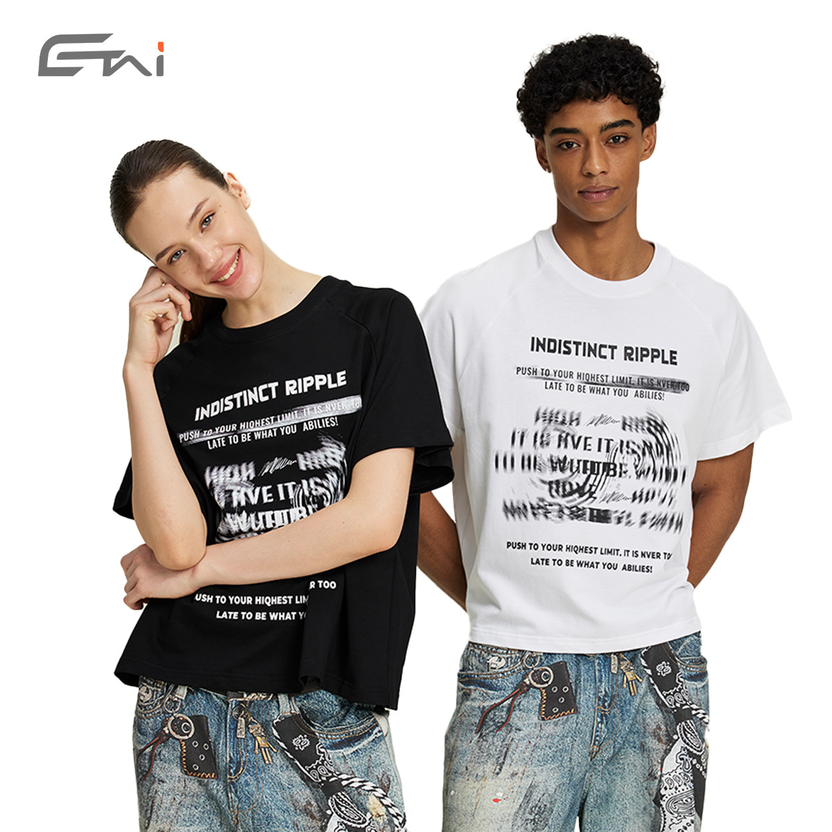 ETAI hombre verano 260g pesado algodón de manga corta hombre corto ancho marca de moda juvenil camiseta casual callejera image 6