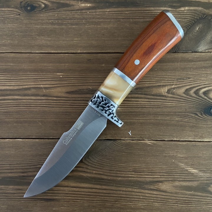 Cuchillo de acero inoxidable mango de cuchillo de cocina carne barbacoa comer carne de cerdo Cordero cuchillo acampar al aire libre cuchillo de camping portátil