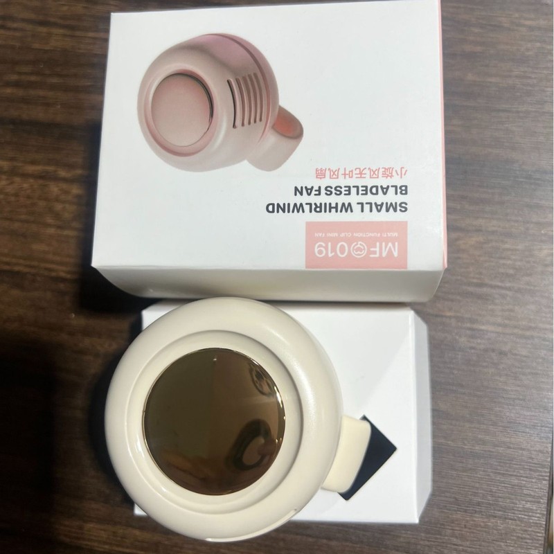 新しい小型旋風吊り首と腰ミニ小型ファン屋外ポータブルハンドヘルドデスクトップ USB 充電小型扇風機|undefined