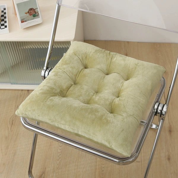 Crystal velvet nine-pin cushion--Bean Green