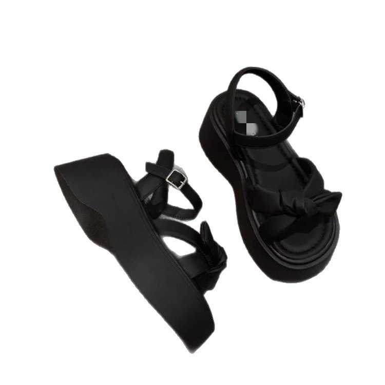 Sandalias de altura de arco para mujeres con suela gruesa hombre pequeño verano de 2026 nuevo estilo universal muffins mujeres romanas