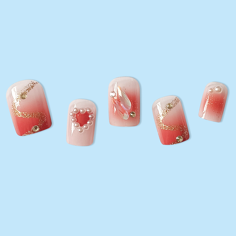 Ventas transfronterizas de uñas en caliente desgaste polvo suave parches de uñas de diamantes delicados lujosos ambientes de uñas