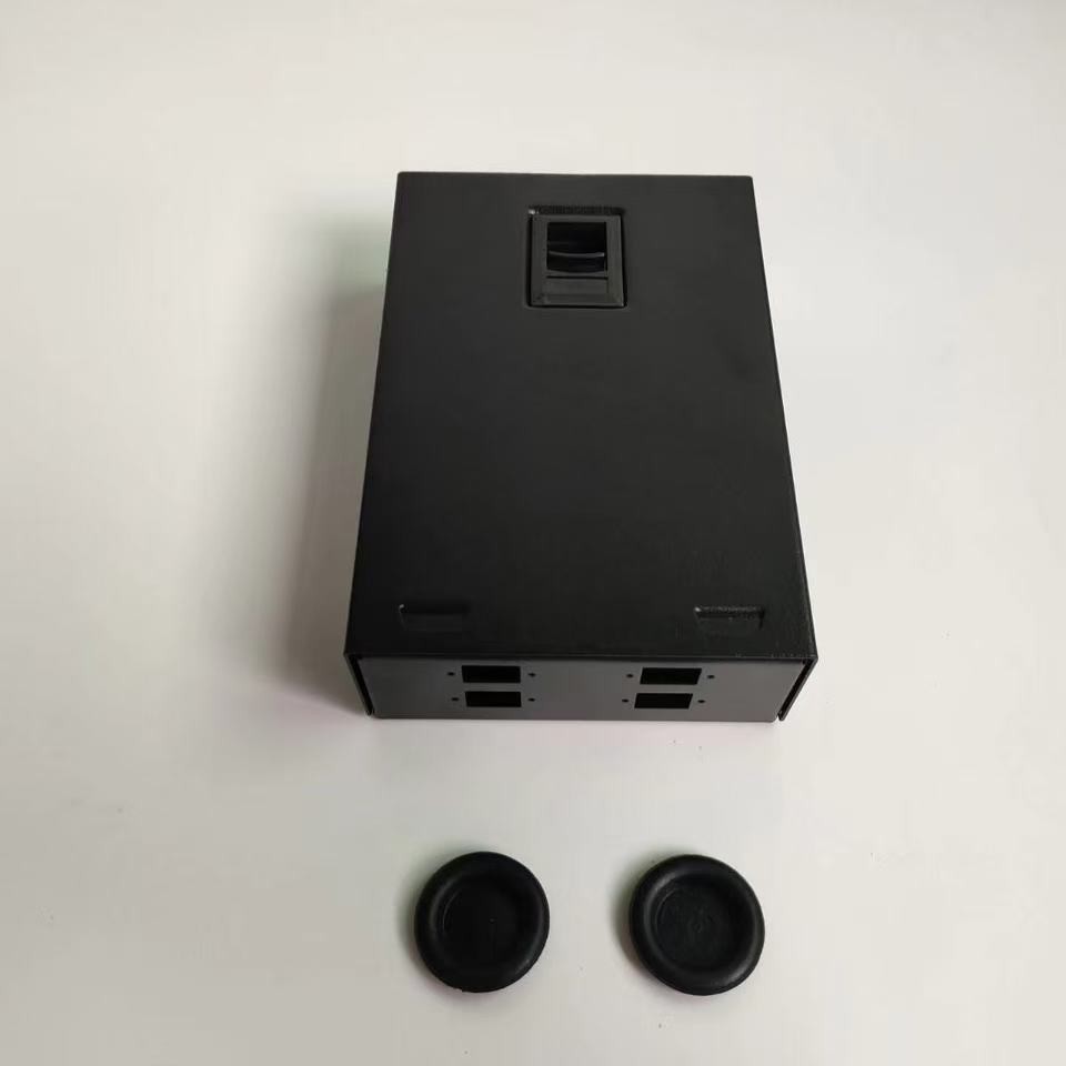 批发壁挂式4口光纤盒 0.8厚度款卡扣快开直熔卡光缆终端盒