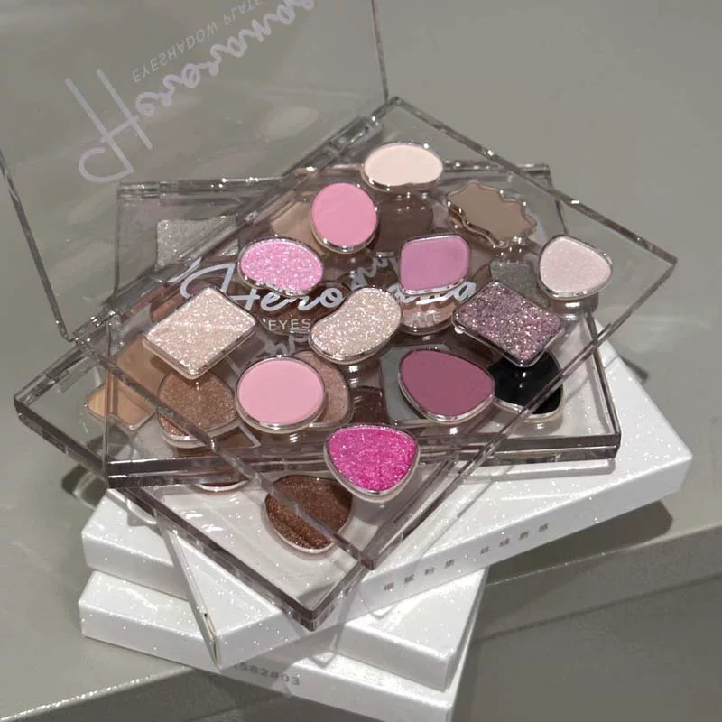 HERORANGE Xingrou Pink Yao Twelve палетка теней с жемчужным световым бликом, естественный мерцание, чем-то