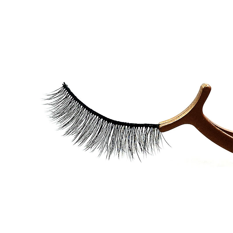 Three dimensional comfortable curling lengthening short false eyelashes for eyelashes, 3D, 3 pair