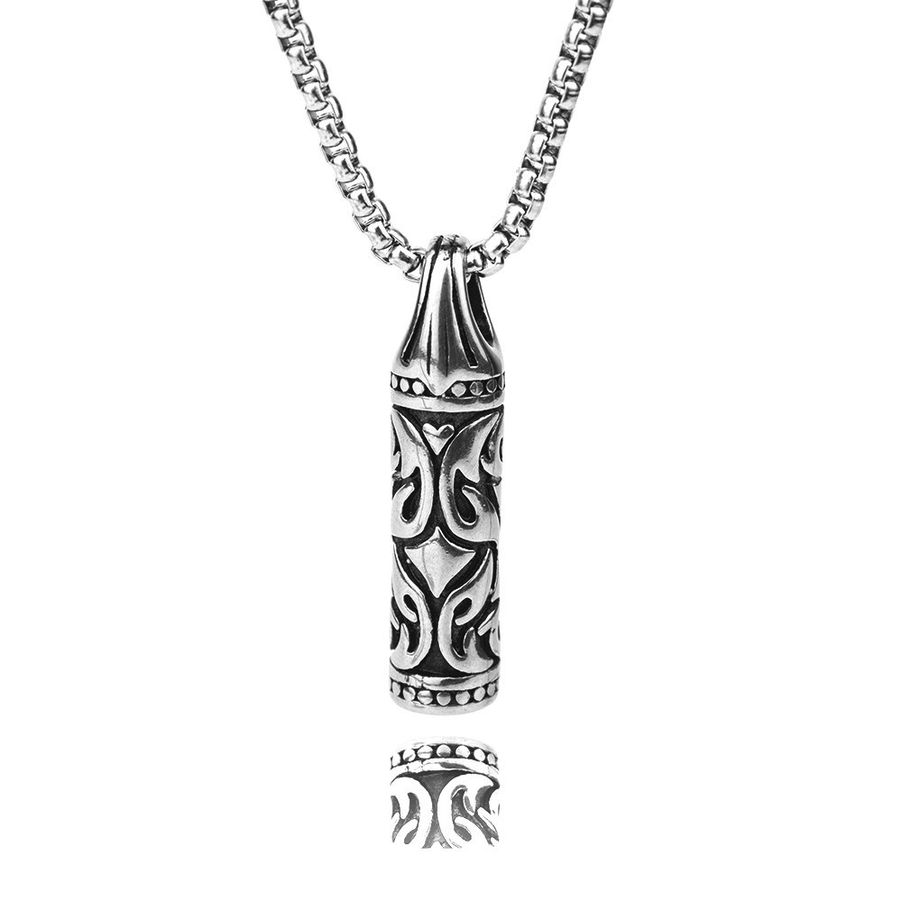 men's retro necklace stainless steel