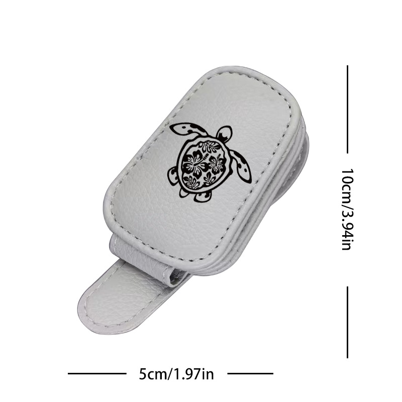 Gray cross-border bestseller sunglasses holder, creative car sun visor storage turtle-shaped car glasses clip