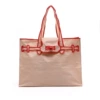 Beige handheld bag