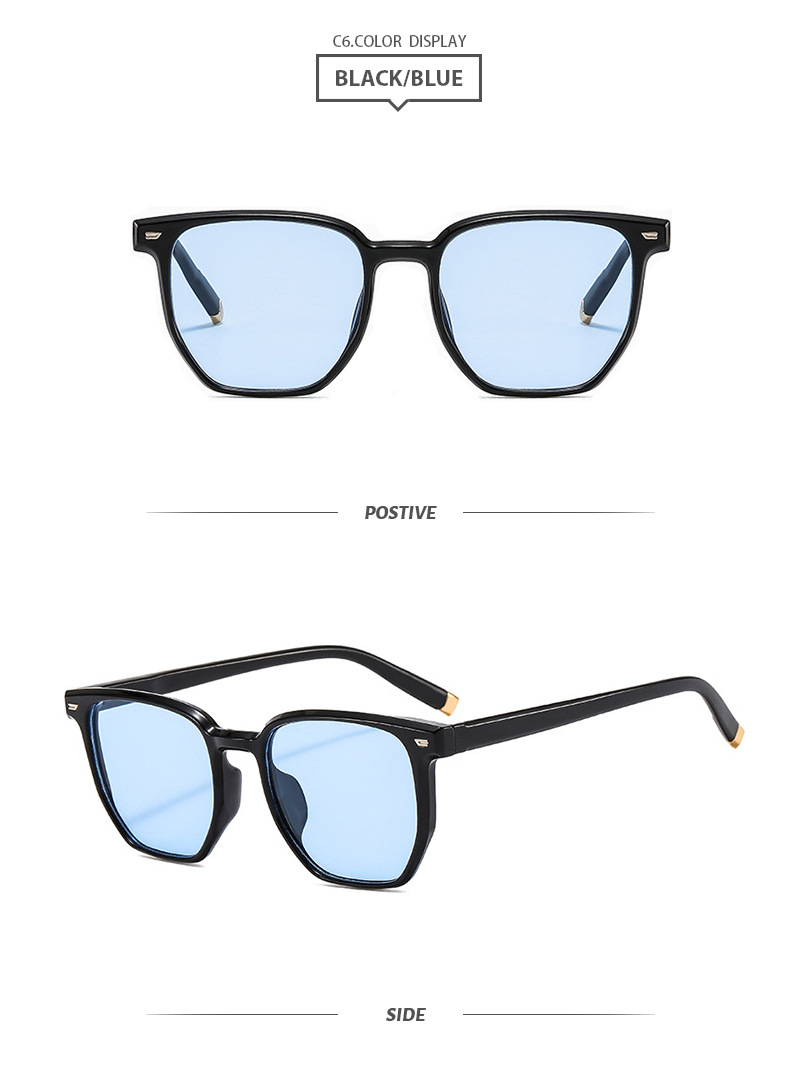 Elegant Basic Solid Color Ac Square Full Frame Women's Sunglasses display picture 1