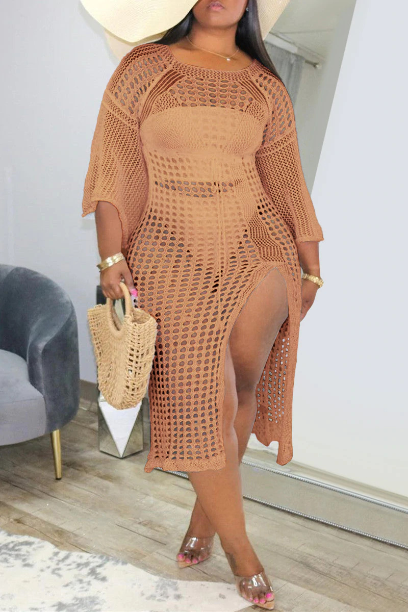 跨境新款肥婆加大碼比基尼性感沙灘裙非洲電商款沙灘罩衫訂單連接