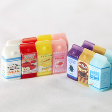 Dollhouse娃娃屋迷你MILK盒装水果牛奶微缩食玩 OB11模型拍摄道具