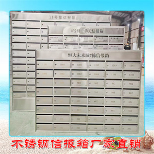 Community Letter Box, Stainless Steel Letter Box, Outdoor Canopy Delivery Box, Residential Letter Box, Multi-Door Wall-Mounted Mailbox