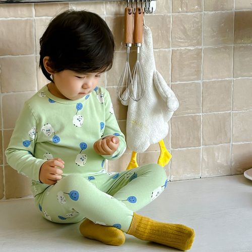 Baby autumn clothes, autumn pants, autumn and winter suits, cotton sweaters, underwear, small and medium-sized boys' clothes, children's home pajamas