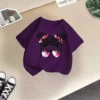With bow, purple