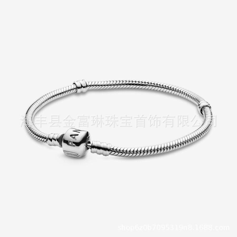 Pandora pulsera fuente fábrica venta al por mayor de alta versión amor clásico Venta caliente DIY serpiente hueso pulsera