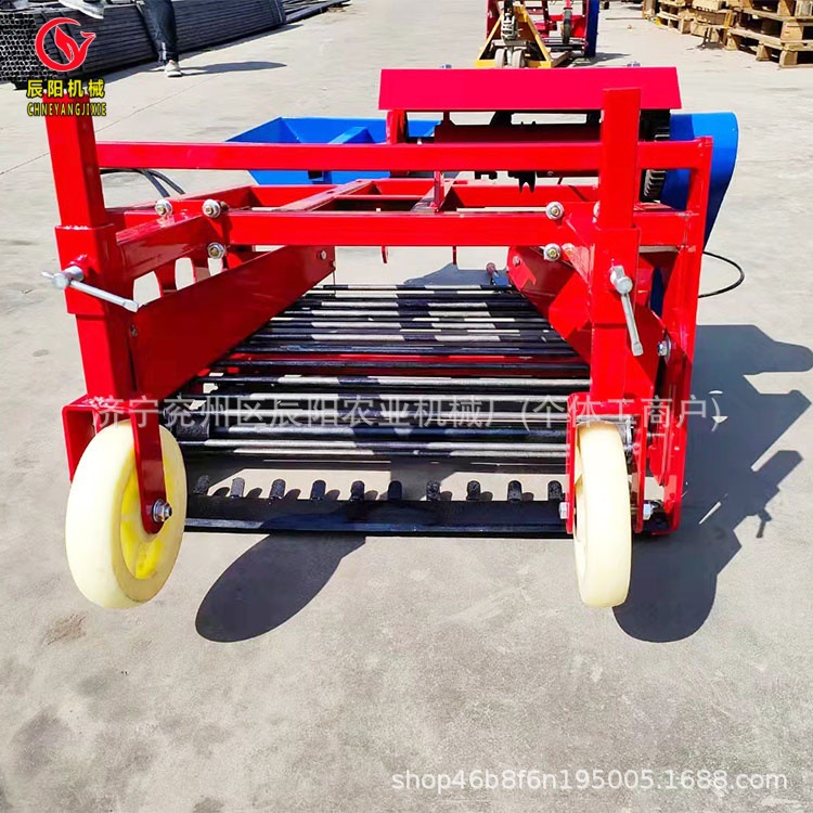 手扶车前置林热销独蒜/土豆手扶式大蒜收获振动筛式4行收获机
