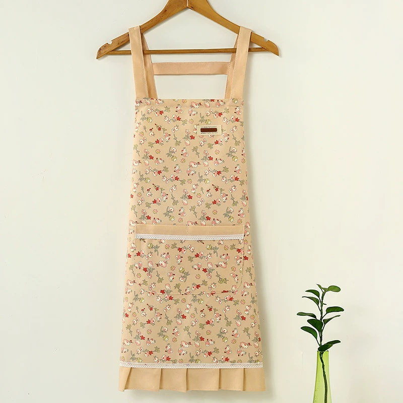Новые floral склады летом, рукав без манжет, домашняя работа, готовка кухня, приготовление, пропитка пятна беспорядка