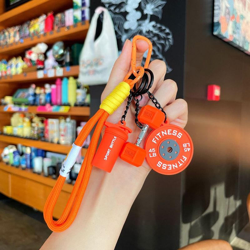 取り外し可能なダンベルキーホルダーフィットネスシリーズシリコーンダンベルウォーターカップキーペンダントクリエイティブで実用的な小さなギフト|undefined