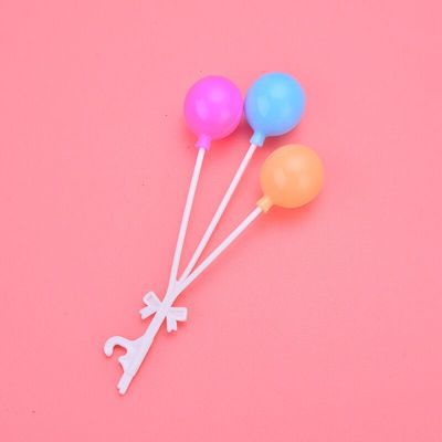 圆3头马卡龙色气球