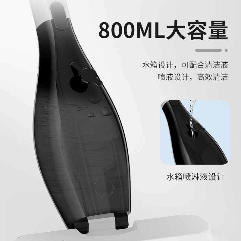 Cepillo eléctrico de cocina, limpieza de doble cabezal con rociador, multifunción