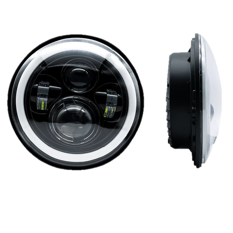 7-дюймовые передние фары мотоцикла Harley Wrangler 4 Pearl Modified Off-Road LED Barlight Angel Eye Light