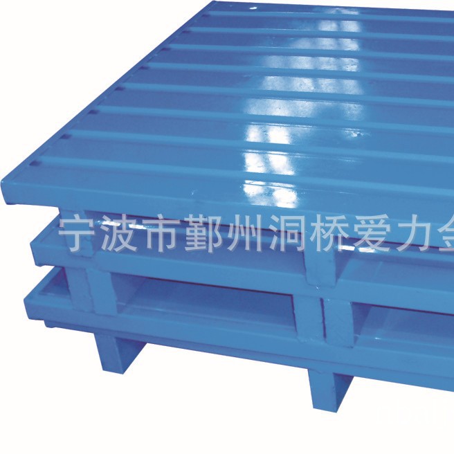 钢制托盘铁制叉车金属立体库工业运输存储重型铁重载双面加强货架