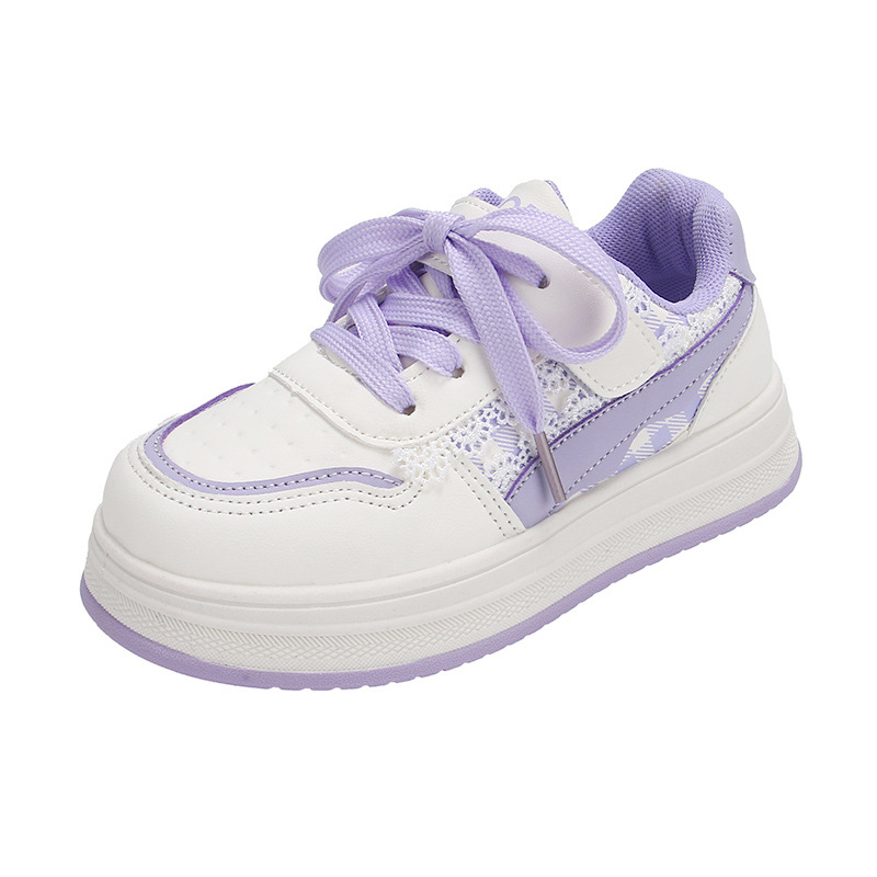 Zapatillas casuales para niñas 2025 primavera y otoño nuevo estilo cuero zapatos deportivos para niños y estudiantes moda para niñas zapatos blancos marea
