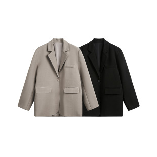 Cattee Retro High-End Loose Casual Suit Men's and Women's Trendy Brand Versatile Couple Silhouette Suit Jacket Spring