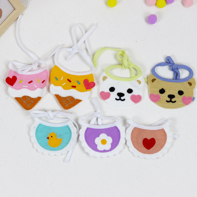 Pet dog saliva towel cat scarf Teddy bib saliva towel kitten small dog triangle scarf wholesale