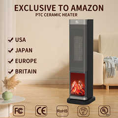 新しいクロスボーダーヒーター、家庭用電気ヒーター、模擬炎、リビングルーム垂直高速加熱電気ヒーター