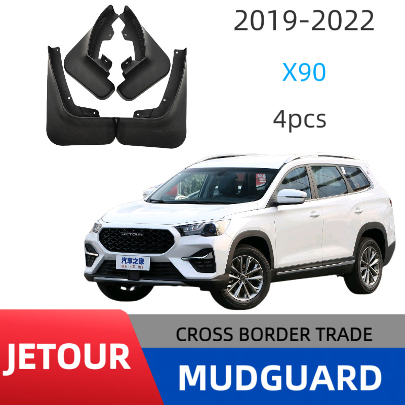 Guardabarros de goma suave para Chery Jetour X90 2019-2022, venta al por mayor del fabricante.