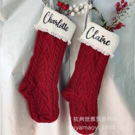 Custom Christmas Stocking 定制圣诞袜圣诞节礼物袋圣诞节装饰品