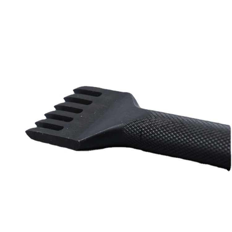 Cuero hecho a mano DIY corte de diamante flor negro varilla corte de diamante imitación corte de diamante japonés mano costura punzonado herramienta mango redondo corte de diamante