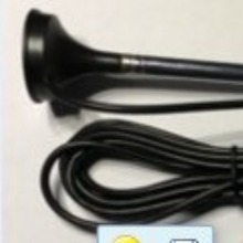 FM拉杆吸盘天线SMA公头带针1.5米线7155-7节内牙展开96CM拉杆天线