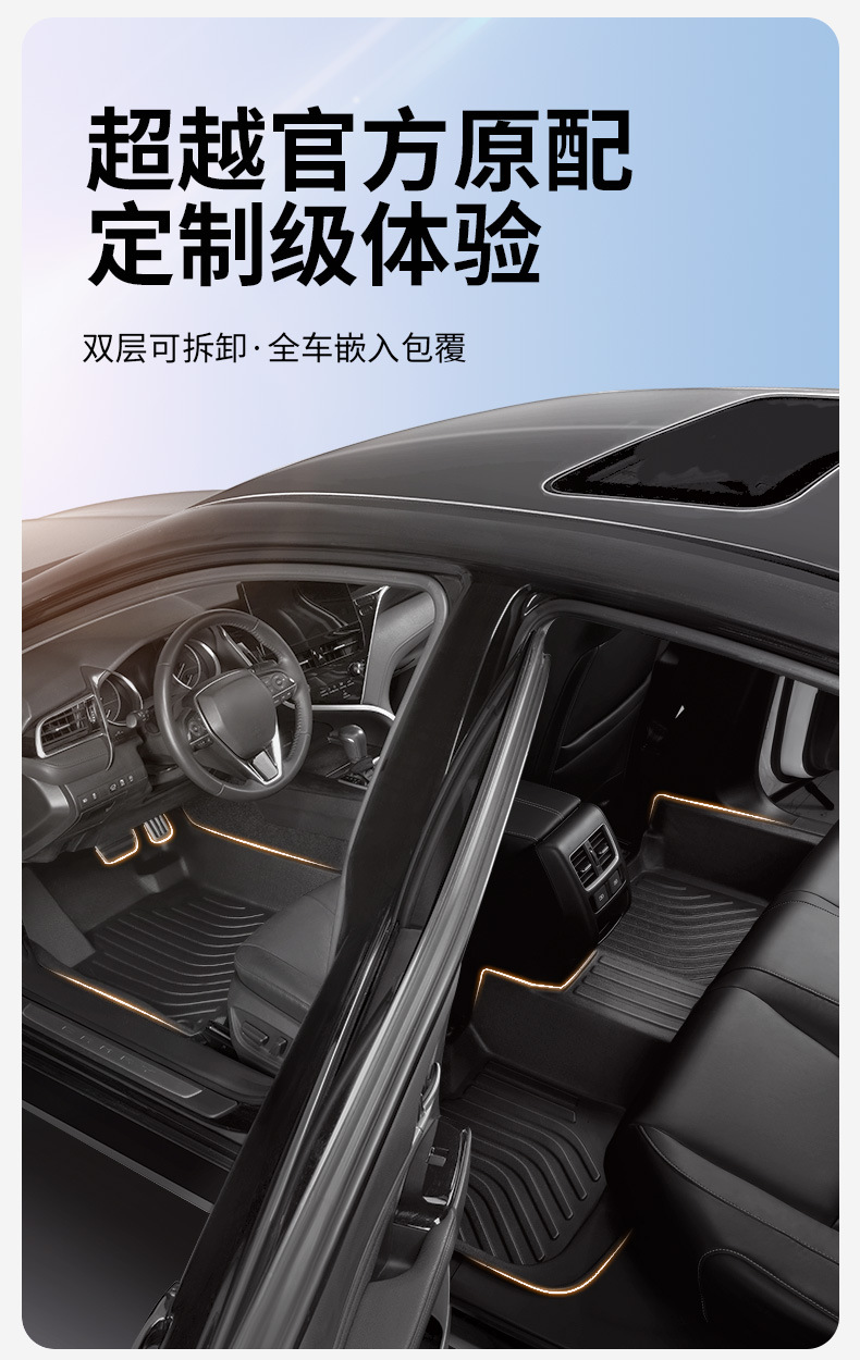 TPE Car Floor Mats Custom Fit Full Coverage