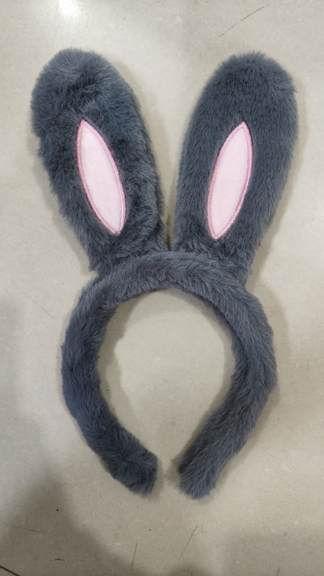 Nuevo lindo arco de pascua orejas de conejo de peluche de encaje lavar la cara correa de cabeza al por mayor