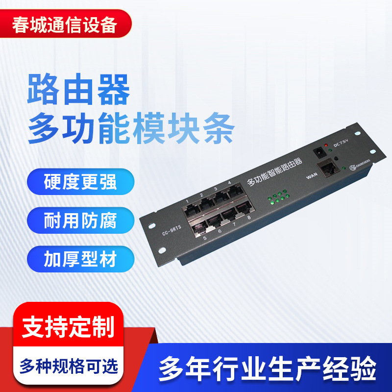 CC-9RTX宽带路由器多功能模块条 多媒体信息弱电箱9口网络模块