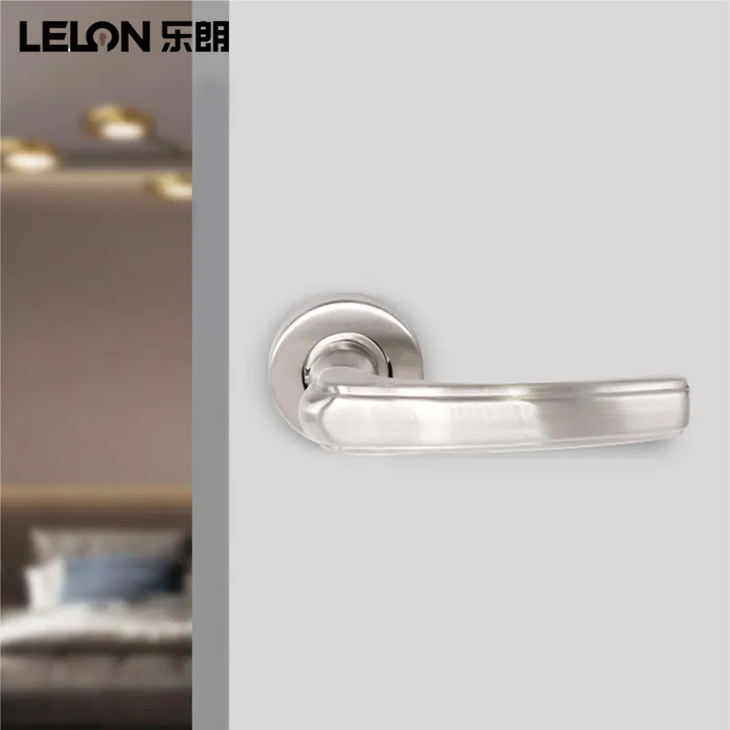Manija de puerta dividida de acero inoxidable manija de puerta hueca de fundición de precisión de imitación personalizada manija de puerta invisible manija de puerta de dormitorio interior