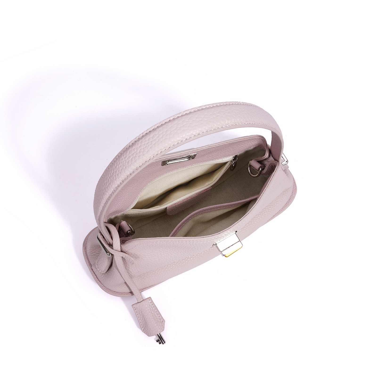2026 Early Spring Collection Genuine Leather Women's Bag Top Grain Cowhide New Minimalist Niche Design Crossbody Bag High-End Shoulder Bag - Thumbnail 3