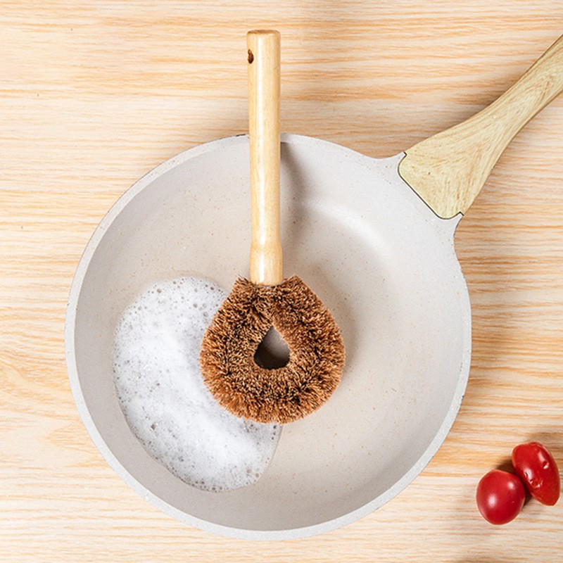 공장 도매 가정용 스토브 브러쉬 청소 냄비 브러쉬 논스틱 오일 주방 접시 세척 냄비 긴 손잡이 브러쉬