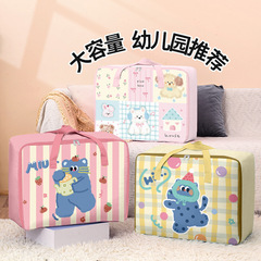 # 幼稚園子供用キルト収納袋衣類荷物袋キルトバッグ幼稚園収納包装綿キルトハンドバッグ