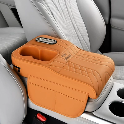 Holder Car Tissue Box Car | Armrest box pad - orange