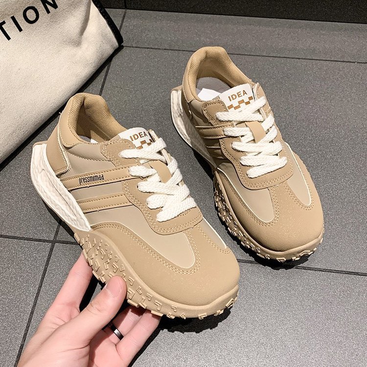 Despacho coreano suave retro Gump zapatos de otoño zapatos de waffle zapatos deportivos de estudiantes de moda zapatos de mujer
