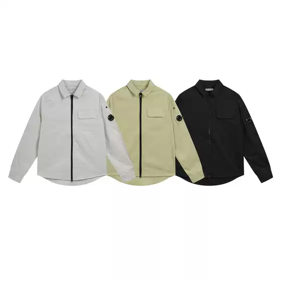 Cross-border foreign trade single new CP pullover printed casual zipper sweater hoodie jacket lovers with wholesale tide