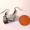 Retro earrings, multicoloured accessory, European style