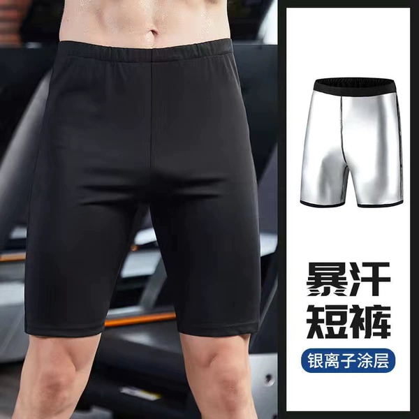 Sweat shorts all silver coated