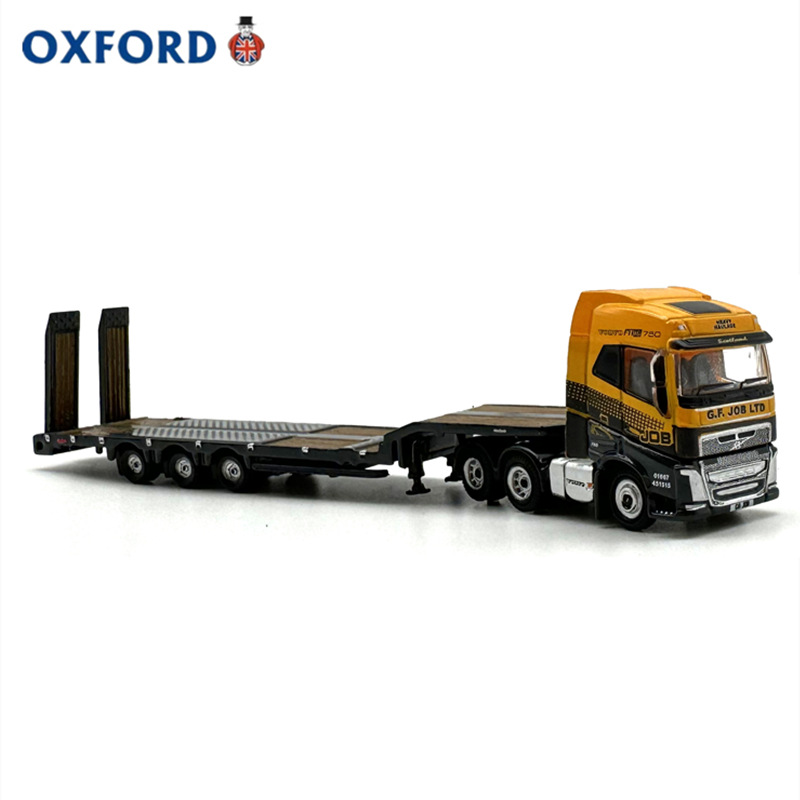 Oxford Volvo Fh4 Truck Trailer Truck Model Alloy Car Artificial Collection Ornaments 1:148N Scale