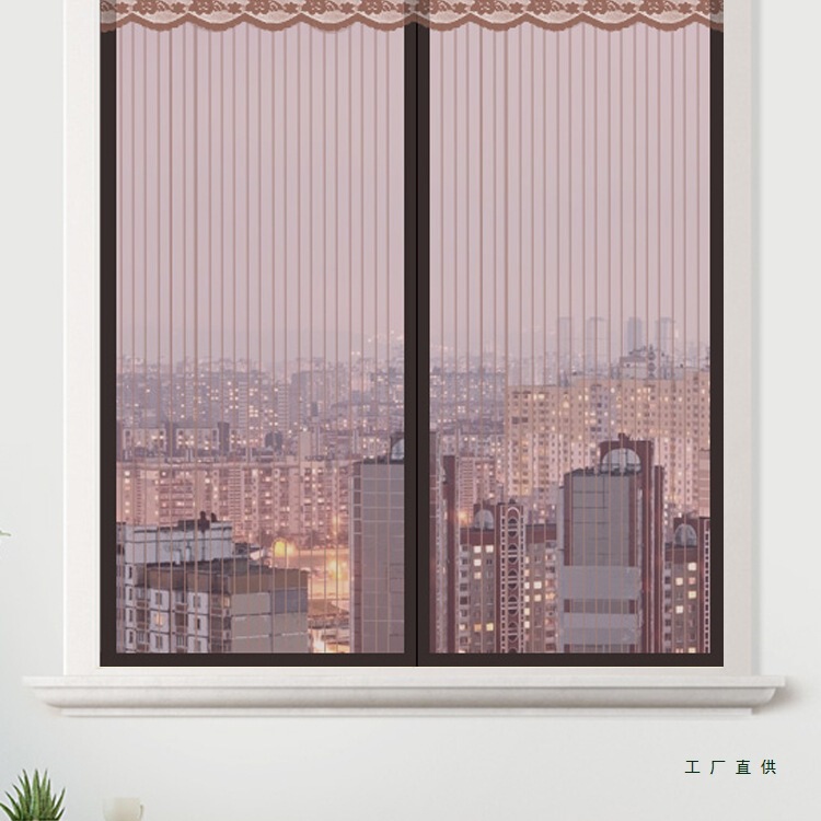 Anti-Mosquito Screen Mesh Household Self-Adhesive Window Screen Door Curtain Velcro Magnetic Curtain Self-Installation Removable Without Punching