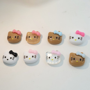 Nail Art Jewelry Black Skin KT Cat Nail Art Jewelry Cartoon Bow Fine Flash Cat Mic Resin Nail Art Jewelry Resin
